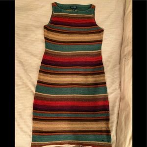 Ralph Lauren fall colors knit dress- NWOT